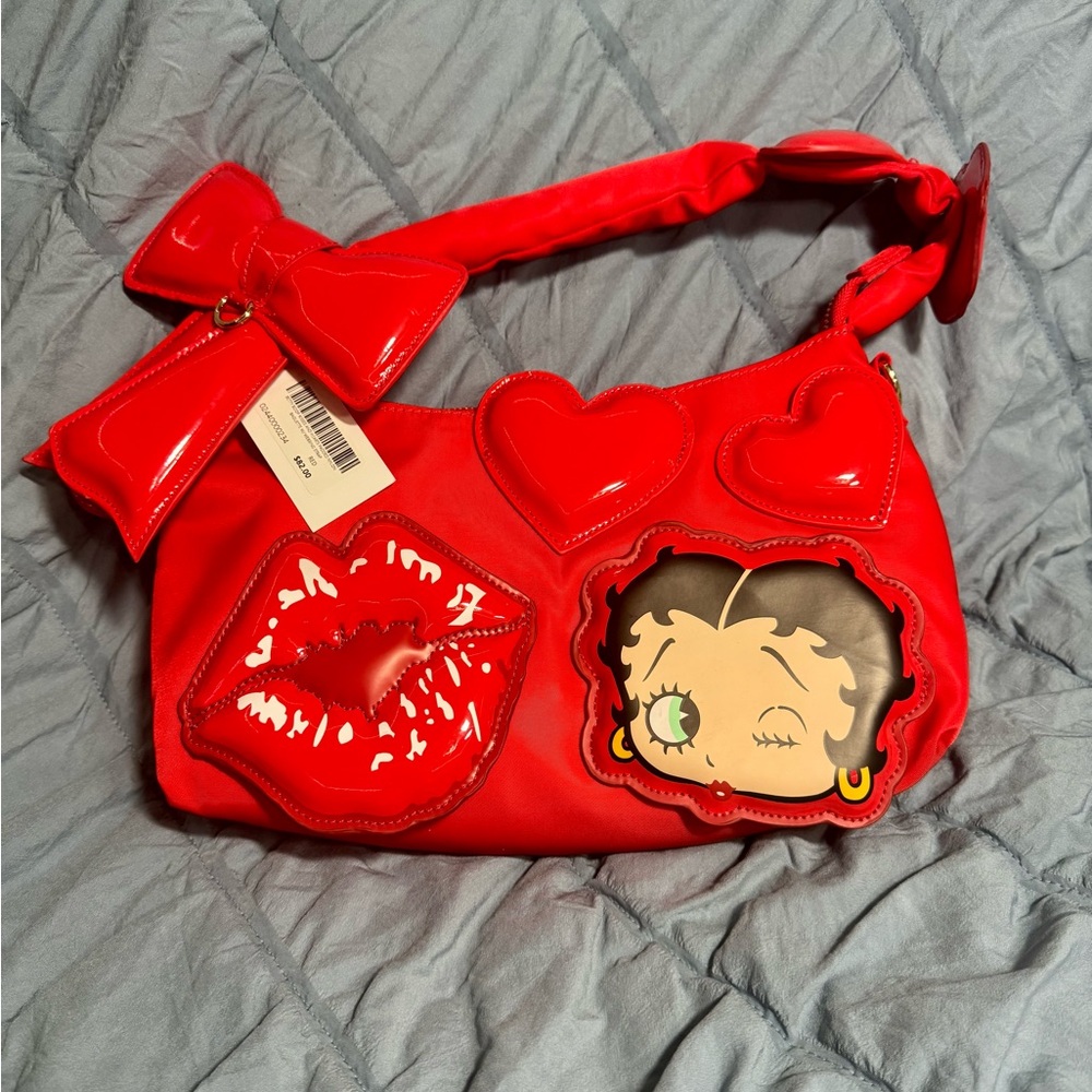 Betty Boob Kisses & Hearts Bag